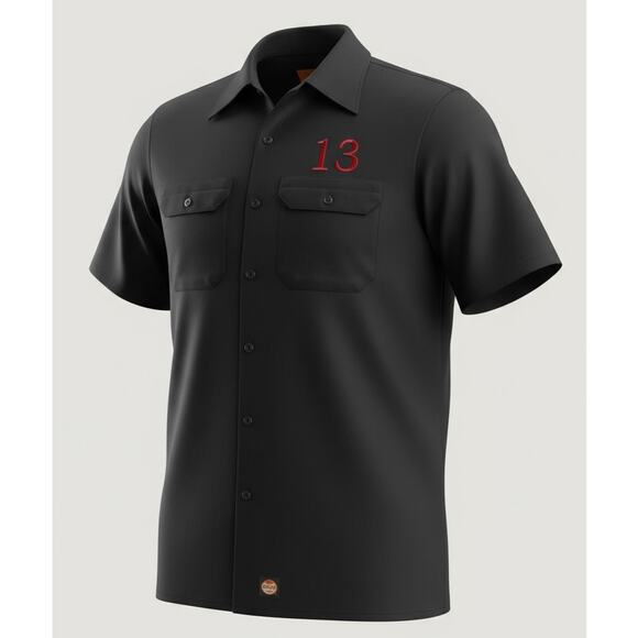 Vintage Style Custom Red Kap Mechanic Shirt | Lucky 13 | Men's M - Picture 1 of 4